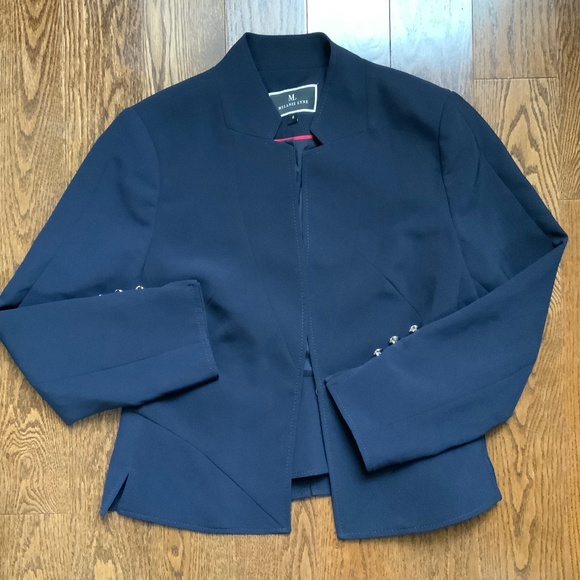MELANIE LYNE Blazer Navy Blue. Size 8. - Picture 1 of 7